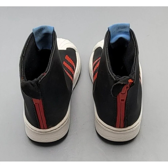 Adidas Superstar 360 Rain Boot J 'Black Bright Red' Kids Size 9 #S23970 - Picture 4 of 7